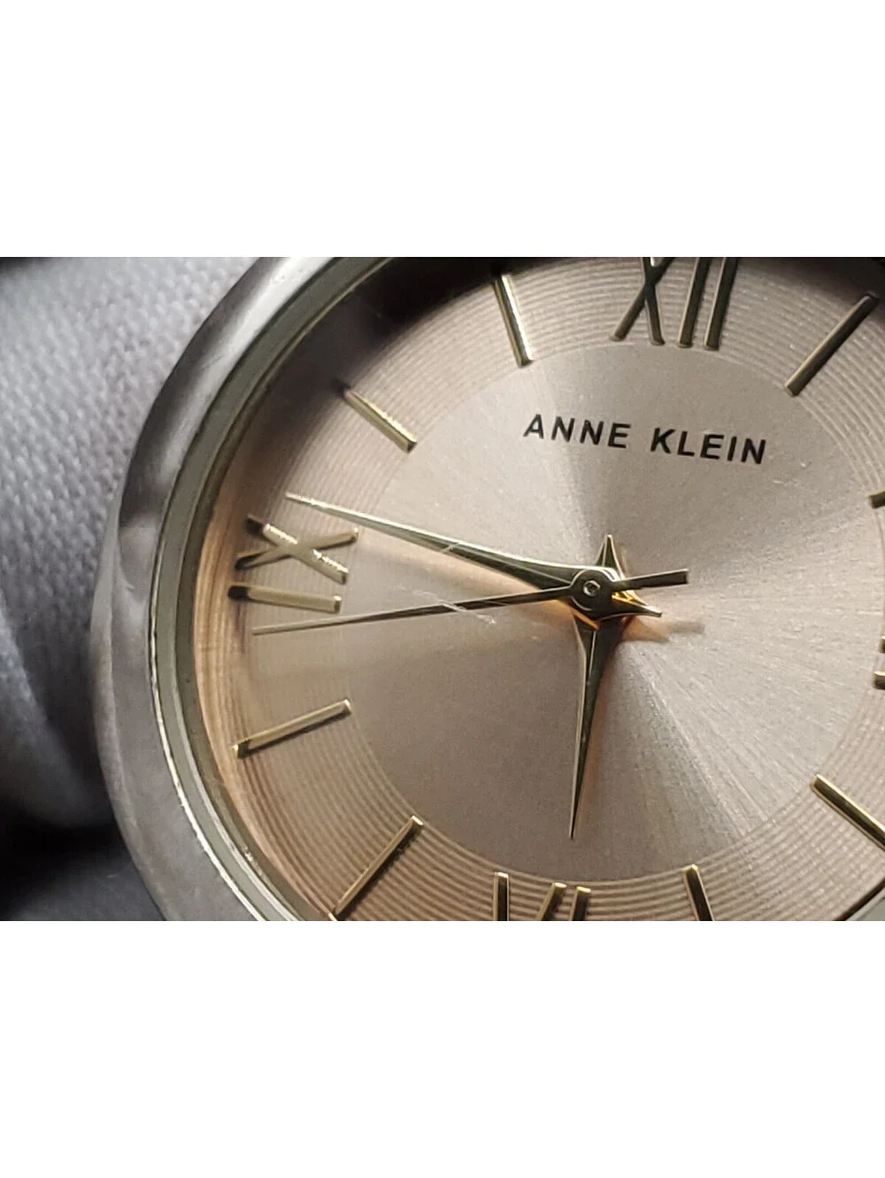 Anne Klein Quartz Womens Watch New Battery Two-Tone 33mm
